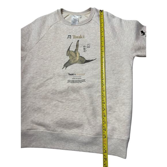 RARE Tsuki X Hokusai cuckoo And Azaleas Sweatshirt Sweater Size XSmall - Picture 6 of 15